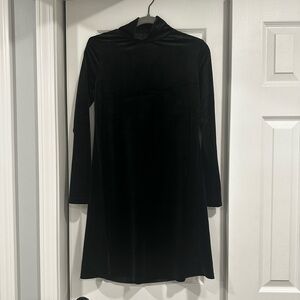 Elegant Black Velvet Dress